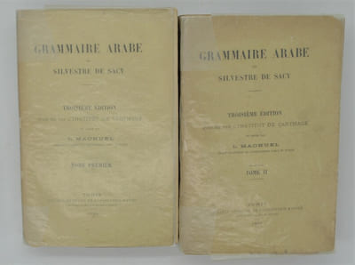 Grammaire Arabe, Troisième édition, publiée par l’institut de Carthage et revue par L. Machuel 