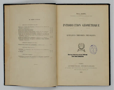 Introduction Géométrique à Quelques Théories Physiques. BOREL Émile