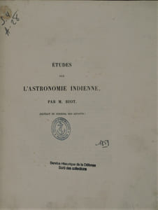 Études sur l'astronomie indienne: (extrait du journal des savants)