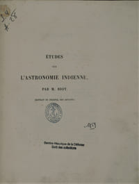 Études sur l'astronomie indienne: (extrait du journal des savants)