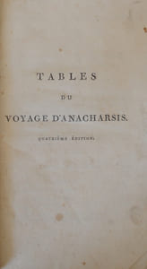VOYAGE D'ANACHARSIS EN GRECE
