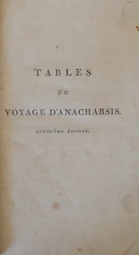 VOYAGE D'ANACHARSIS EN GRECE. BARTHELEMY