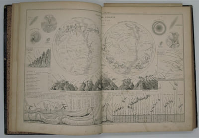 Atlas universel et classique de géographie ancienne, romaine, du moyen-âge, moderne et contemporaine... par MM. Drioux et Ch. Leroy. Nouvelle édition... avec les délimitations fixées par les derniers traités de Prague et de Vienne.