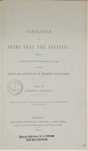 Catalogue of Stars Near the Ecliptic: Observed at Markree During the Years 1848[-1856] and Whose Places are Supposed to be Hitherto Unpublished ...