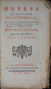 ŒUVRES DE MONSIEUR DE FONTENELLE