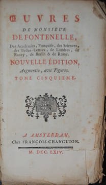 ŒUVRES DE MONSIEUR DE FONTENELLE. DE FONTENELLE