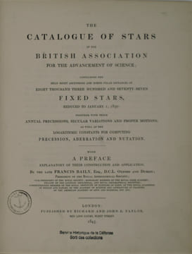 The catalogue of stars of the British association for the advancement of science ; containing the mean right ascensions and North polar distances of ...
