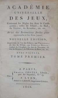 REGLES DES JEUX DE CARTES