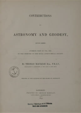 Contributions to Astronomy and Geodesy, Forming Part of Vol XX of the Memoirs of the Royal Astronomical Society
and
Contributions to Astronomy and ...