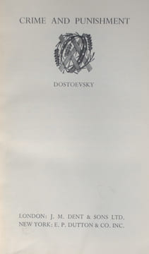 CRIME AND PUNISHMENT. DOSTOEVSKY