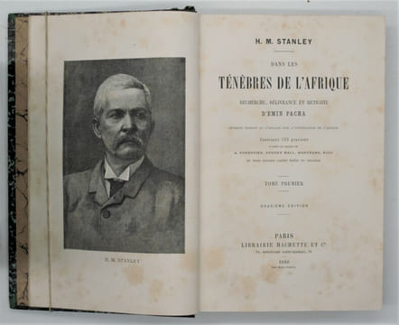 Dans les ténèbres de l'Afrique. Recherche, délivrance et retraite d'Emin Pacha. Traduit de l'anglais.. STANLEY (H. M.).