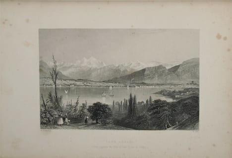 LA SUISSE PITTORESQUE, ornée de Vues dessinées spécialement pour cet Ouvrage par W.H. Bartlett, accompagnée d'un Texte par William Beattie. Traduit de ...
