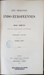 LES ORIGINES INDO-EUROPEENNES OU LES ARYAS PRIMITIFS