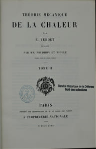 Théorie Mécanique de la Chaleur 