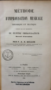 METHODE D'IMPROVISATION MUSICALE. KELLER