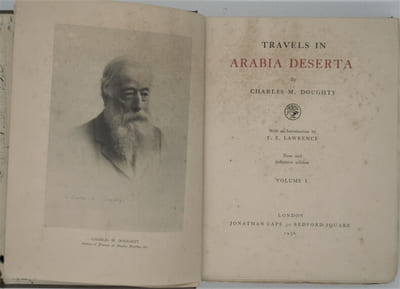 Travels in Arabia Deserta , with an introduction by T. E. Lawrence,  New and definitive edition
