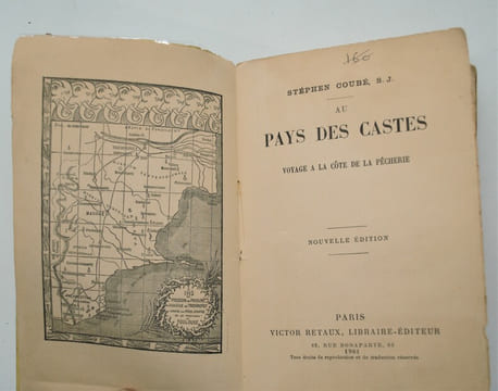 Au pays des Castes voyage à la côte de la pêcherie. COUBÉ , Stephen