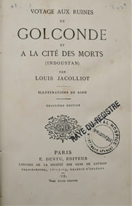 Voyage aux ruines de Golconde et à la cité des morts 