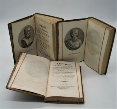 Lettres athéniennes, ou correspondance d'un agent du roi de Perse, à Athènes, pendant la guerre du Péloponèse; traduites de l'anglais.. VILLETERQUE ...