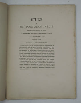 Étude sur un portulan inédit de la Bibliothèque de Dijon. GAFFAREL ,Paul