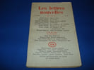 LES LETTRES NOUVELLES N&deg;29. JUILLET AOUT 1955. COLLECTIF / JOYCE James / GASCAR Pierre / BLANCHARD Maurice / ROBBE GRILLET Alain / VERDET Alain / ...