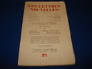 LES LETTRES NOUVELLES. MARS 53. N&deg;1. COLLECTIF/ ARTAUD Antonin / MONNIER Adrienne / MICHAUX Henri / DUTRUIT Georges / THOMAS Dylan / SCHNEIDER Pierre ...