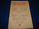 LES LETTRES NOUVELLES -o- 1ere Ann&eacute;e - Mai 1953 - N&deg; 3. Collectif : Jacques Pr&eacute;vert  Samuel Beckett  Ernest Millard  Jorge Luis Borges  Yves Bonnefoy  ...