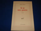 Ai-je une patrie. THOMAS (Henri)