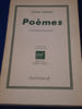 Po&egrave;mes. Avant-propos de Ren&eacute; Char. S&Eacute;NAC (Jean)