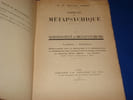 Pr&eacute;cis de M&eacute;tapsychique. Subconscient et M&eacute;tapsychisme. BRET Thomas