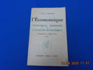 L'Economie Techniques Modernes de l'Analyse Economique. TOME I SL. Samuelson Paul A