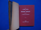 Le "Cahier rouge" de Benjamin Constant publi&eacute; par L. Constant de Rebecque. Constant Benjamin