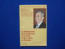Le D&eacute;veloppement de l'enseignement de la science et de la culture en Roumanie. Ceausescu Nicolae
