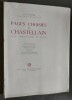 Pages choisies de Chastellain. Avec introduction et notes. Avant-propos de Gustave COHEN.. HOMMEL, Luc.