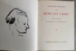 Florilege poetique. Etabli et présenté par Georges Bouquet et Pierre Menanteau.. CADOU, Rene Guy.