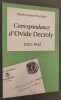 Correspondance d'Ovide Decroly 1923-1932.. WAUTHIER, Marie-Louise.