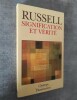 Signification et Verite. Trad. de l'anglais.. RUSSELL, Bertrand.