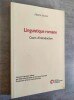Linguistique romane. Cours d'introduction.. VARVARO, A.