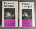 Histoire de la musique. 2 volumes. Tome 1, Des origines à Jean-Sébastien Bach. Tome II, Du XVIIIe siècle à nos jours.. ROLAND-MANUEL.
