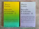 Rationalité et irrationalité en économie. 2 volumes.. GODELIER, Maurice.