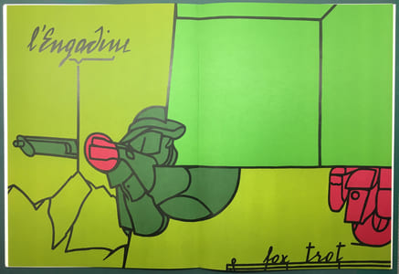 DERRIÈRE LE MIROIR. ADAMI. Collection complète des 5 volumes de la revue consacrés à Valerio Adami : 18 LITHOGRAPHIES ORIGINALES EN COULEURS, de 1970 à 1980.