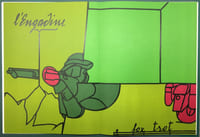 DERRIÈRE LE MIROIR. ADAMI. Collection complète des 5 volumes de la revue consacrés à Valerio Adami : 18 LITHOGRAPHIES ORIGINALES EN COULEURS, de 1970 à 1980.