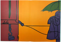 DERRIÈRE LE MIROIR. ADAMI. Collection complète des 5 volumes de la revue consacrés à Valerio Adami : 18 LITHOGRAPHIES ORIGINALES EN COULEURS, de 1970 à 1980.