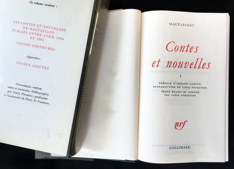 CONTES ET NOUVELLES.Tome I et Tome II. Édition de Louis Forestier.. MAUPASSANT, Guy de.