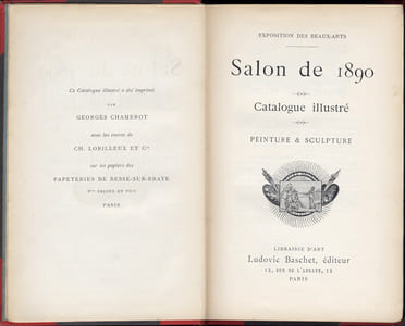 SALON DE 1890. Catalogue illustré. Peinture et Sculpture. Seul catalogue illustré vendu au Salon et renfermant la liste des exposants.