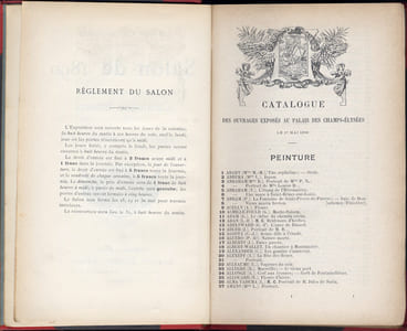 SALON DE 1890. Catalogue illustré. Peinture et Sculpture. Seul catalogue illustré vendu au Salon et renfermant la liste des exposants.