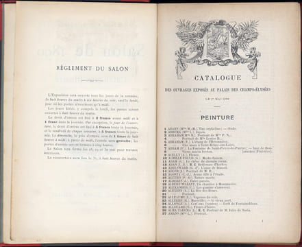 SALON DE 1890. Catalogue illustré. Peinture et Sculpture. Seul catalogue illustré vendu au Salon et renfermant la liste des exposants. . BASCHET, ...