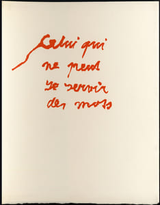 CELUI QUI NE PEUT SE SERVIR DES MOTS