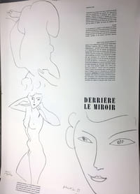 DERRIÈRE LE MIROIR N° 46-47. MATISSE. Mai 1952. Rarissime tirage à plat.