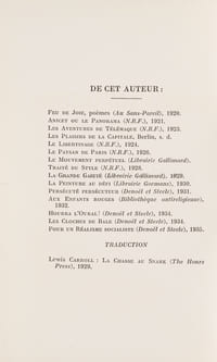 LES BEAUX QUARTIERS. Édition originale : 1 des 25 Pur Fil.